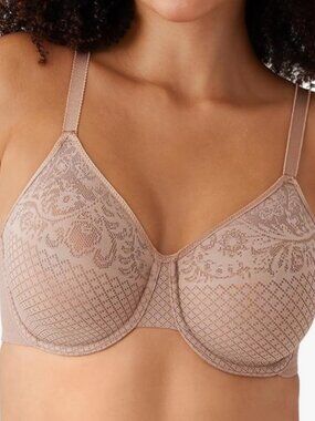 Wacoal Visual Effects Unlined Full Coverage Underwire Minimizer Bra set 36DD